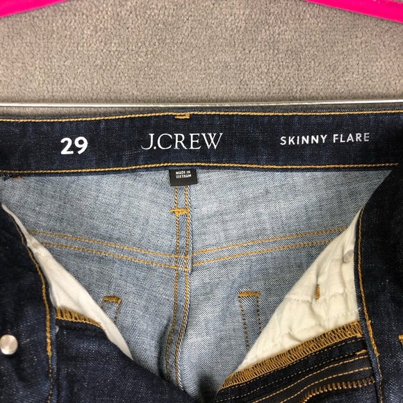 J. Crew Women's skinny flare Dark Blue Jeans size 29 - Picture 4 of 9